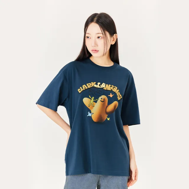 【Mark Gonzales】男女同款 CLAY 小天使T恤-藍色