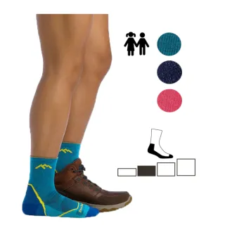 【Darn Tough】兒童款 DT3032 美麗諾羊毛登山健行襪 - 薄毛圈中筒襪(美國製造/兒童襪/日常穿搭/S-L)