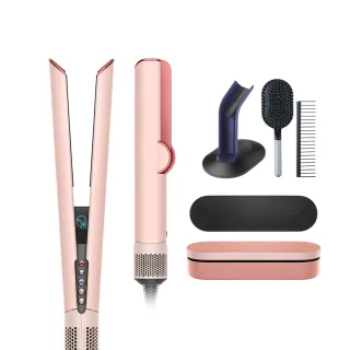 【dyson 戴森】HT01 Airstrait™ 二合一吹風直髮器(山櫻粉禮盒版 限定色)