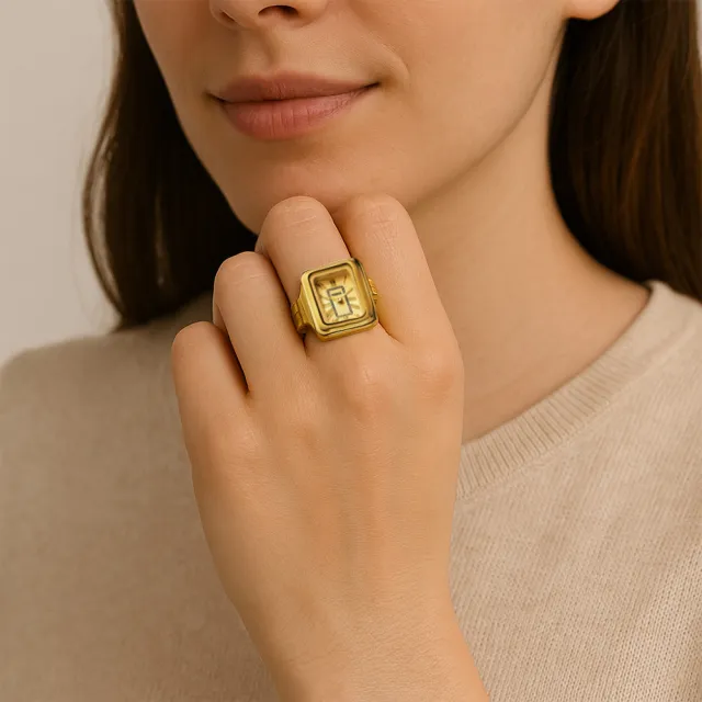 【FOSSIL】Raquel系列 ES5343 ES5345 林予晞推薦 不鏽鋼鍊帶 戒指 戒錶 石英 女錶