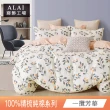 【ALAI寢飾工場】台灣製 100%精梳純棉枕套床包組(單人/雙人/加大 均一價 多款任選)