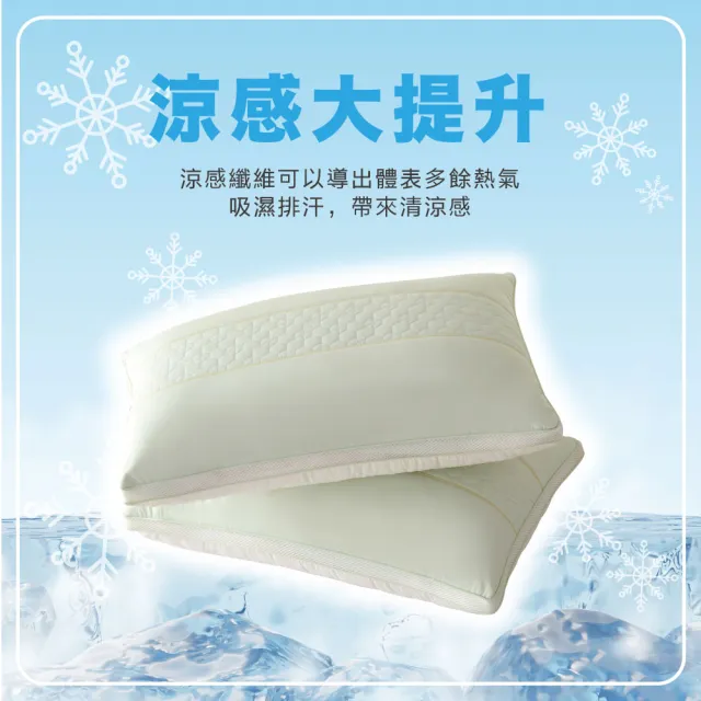 【寢室安居】Zero Heat立體透氣涼感彈力抗菌獨立筒枕(台灣製造)