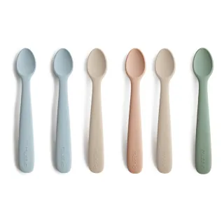 【Mushie 官方直營】矽膠餵食湯匙2入(多款任選)