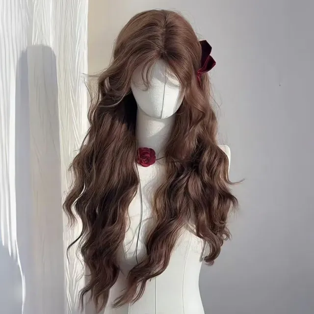 【巴黎精品】長假髮捲髮整頂假髮(羊毛捲慵懶感中分氣質女假髮n1ji25)