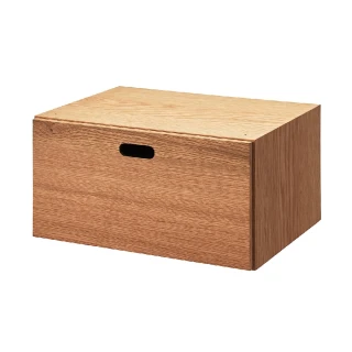 【MUJI 無印良品】橡木組合收納櫃/半型/抽屜/1段(大型家具配送)
