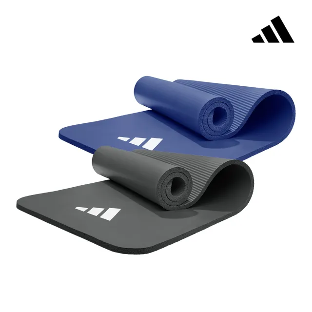 【adidas 愛迪達】加厚防滑健身墊-16mm(附贈背帶 厚瑜珈墊 瑜珈墊 運動墊)