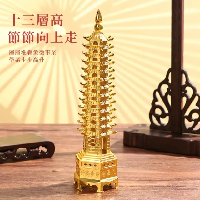 旺業旺財高升文昌塔-13層(功名有成禮物祝福書房學生考試葫蘆頂塔眼全開