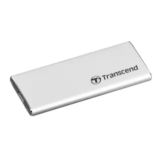 【Transcend 創見】ESD260C 250GB USB3.1/Type C 雙介面外接SSD行動固態硬碟-晶燦銀(TS250GESD260C)