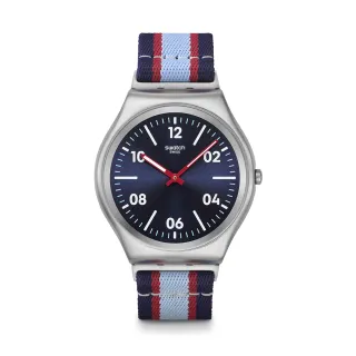【SWATCH】Skin Irony 超薄金屬系列手錶 BESIDE THE SEA 男錶 女錶 瑞士錶 錶(42mm)