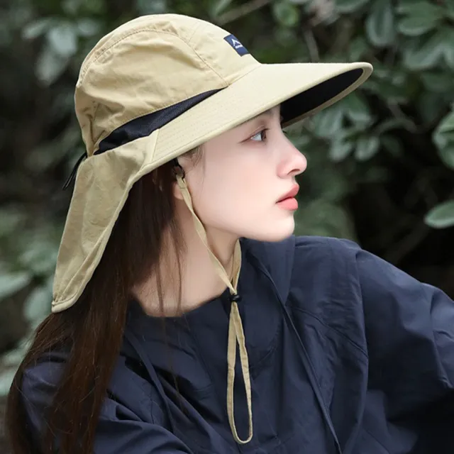 【MoonDy】遮陽帽 防曬帽子 透氣帽子 漁夫帽 釣魚帽 露營帽 工裝帽 太陽帽 戶外帽 大帽檐 