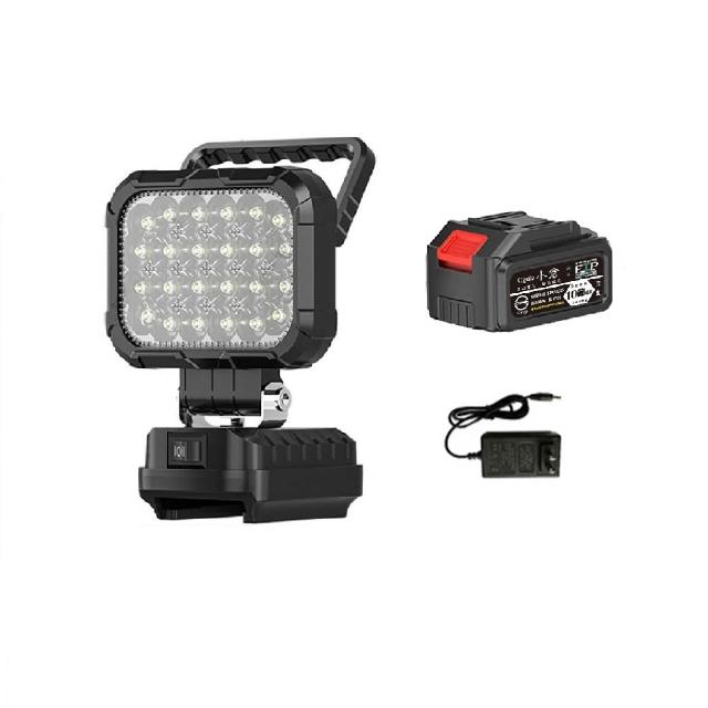 【Ogula 小倉】LED手提燈 夜間燈 露營燈 汽修燈 緊急照明燈-4寸（4-72W）10節一電(雙USB口/牧田鋰電插口)