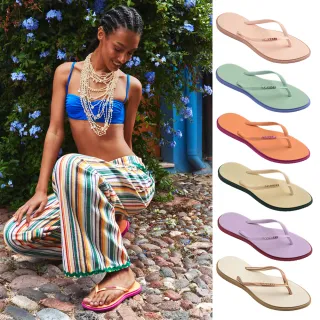 【havaianas 哈瓦仕】拖鞋 女鞋 夾腳拖 尖頭 修飾腳型 Slim Point 多款任選 4149584