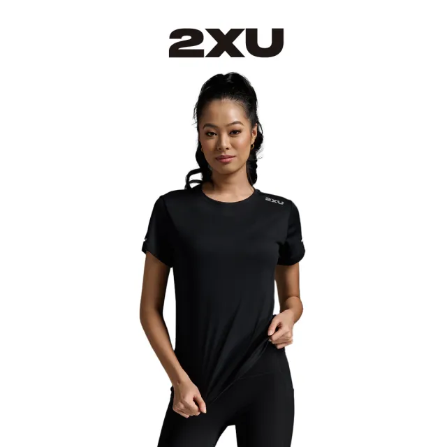 【2XU】W Aero Tee 女士 輕盈吸濕排汗短袖運動T恤 黑(2X24SSW520399)