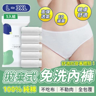 【SYU】20入組 女用純棉免洗內褲(純棉內褲 免洗褲 一次性內褲 免洗 拋棄式內褲 孕婦內褲 日拋內褲)