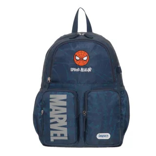 【IMPACT 怡寶】蜘蛛人A4後背包-深藍 IMQMVSD01NY(★Spider-Man精緻刺繡質感★)