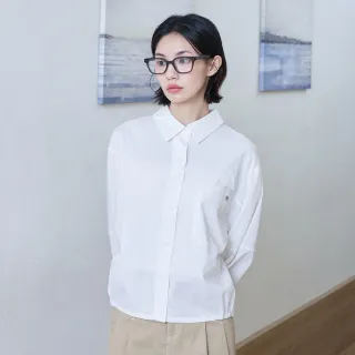 【gozo】天絲造型門襟短版襯衫(兩色)