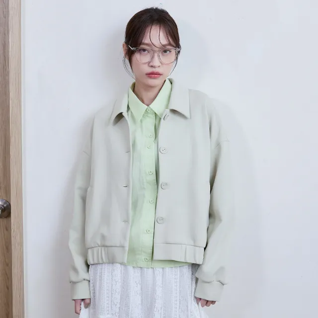 【gozo】復古老爹太空棉排釦外套(兩色)