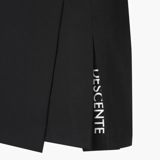 【DESCENTE】GOLF 迪桑特 女士 高爾夫短裙 A字褲裙(黑色/白色)