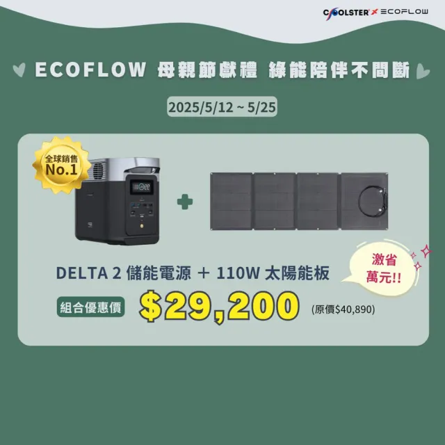 【ECOFLOW】DELTA 2 戶外儲電設備(儲能電源 防颱必備 停電神器)