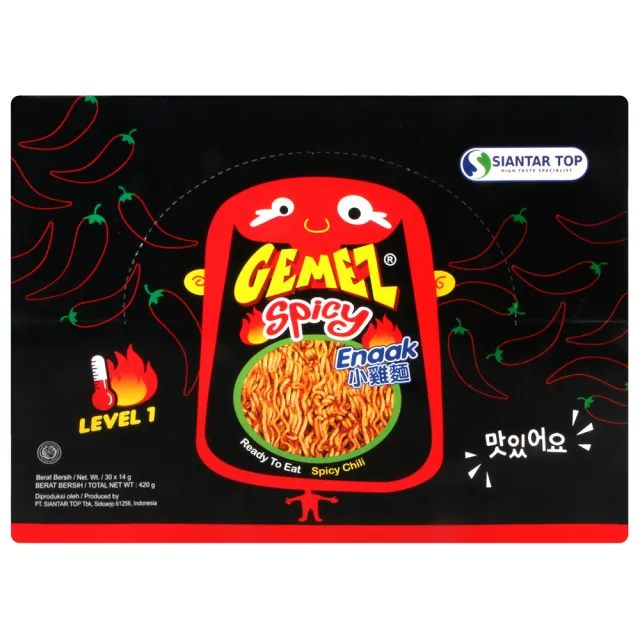 【enaak 小雞麵】香辣小雞麵14gX30包/盒(3盒組)