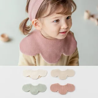 【Happy Prince】韓國製 Fleecy馬卡龍雙面嬰兒童花瓣圍兜(寶寶口水巾花朵花形)