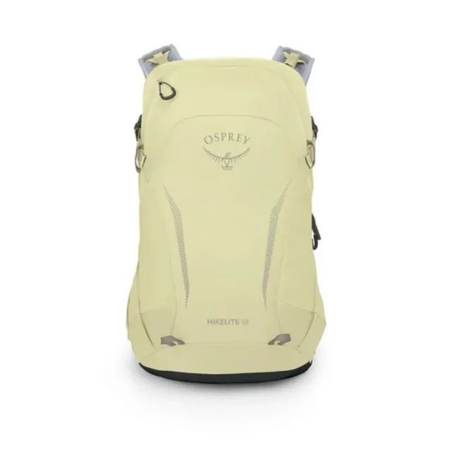 【Osprey】雙11 Hikelite 18 輕量網架背包 星塵黃/灰狼(健行背包 運動後背包 多功能背包)