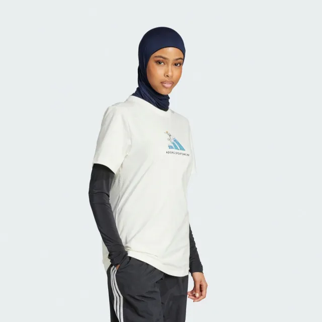 【adidas 愛迪達】短袖上衣 女 亞規 W C DDL SURF T 米 JX5330