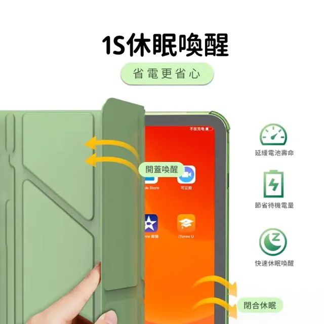 【OMG】iPad 第11代 11吋 A16 2025版 變形金剛智能休眠喚醒平板皮套 ipad11多折帶筆槽平板保護套
