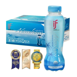 【if】泰國IF 100%天然香水椰子水350mlx24瓶/箱(總代理啵獅選物)