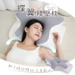 【Pure Sleep】純好眠蝶翼釋壓枕芯(記憶枕 護頸枕頭 萊賽爾天絲 貼合肩頸 側睡枕 蝶型枕 枕頭)
