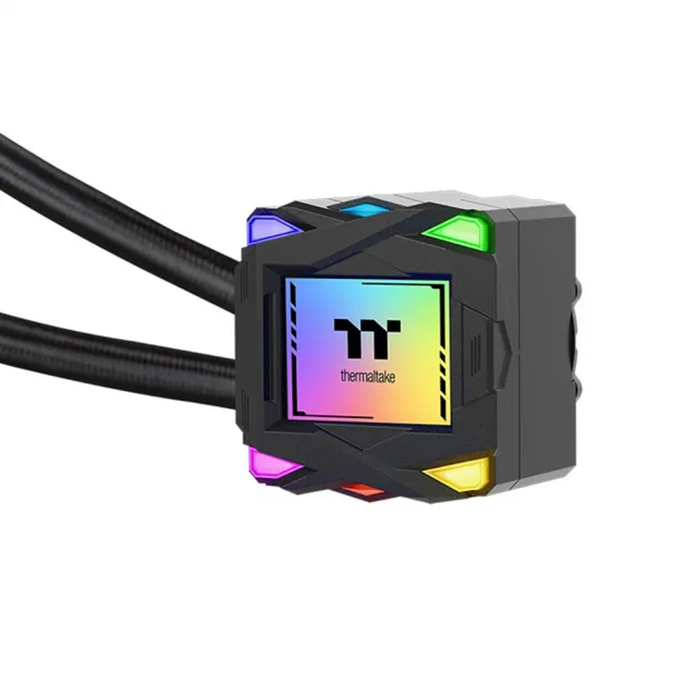 【Thermaltake 曜越】LA360 ARGB Sync一體式水冷散熱器 36公分 2500RPM 風扇串聯設計(CL-W459-PL12SW-A)