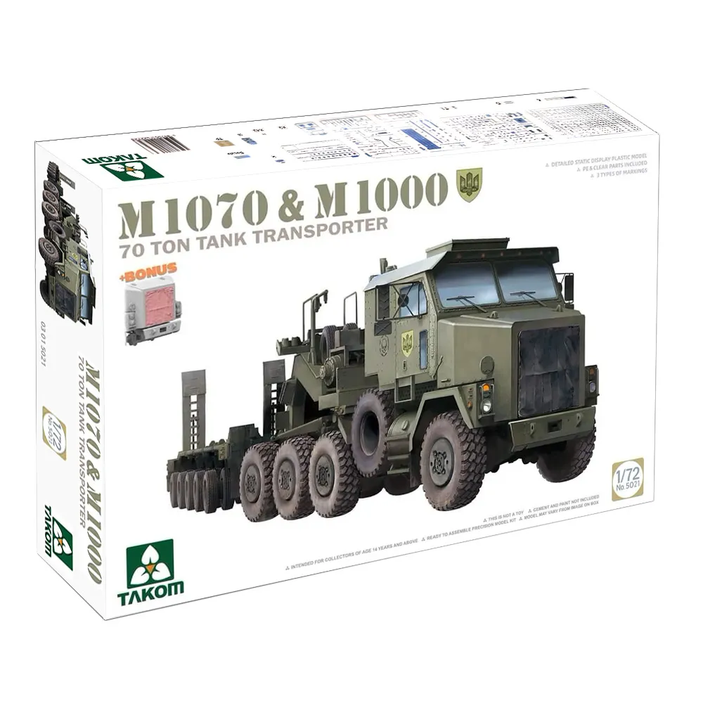 【PowerFalcon】1/72 M1070&M1000 70噸戰車拖車 坦克運輸車(Takom 5021 三花模型 模型組裝)