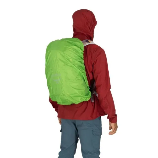 【Osprey】Hikelite 26 輕量網架背包 紫墨色/紫色黃昏/切達乾酪(健行背包 運動後背包 多功