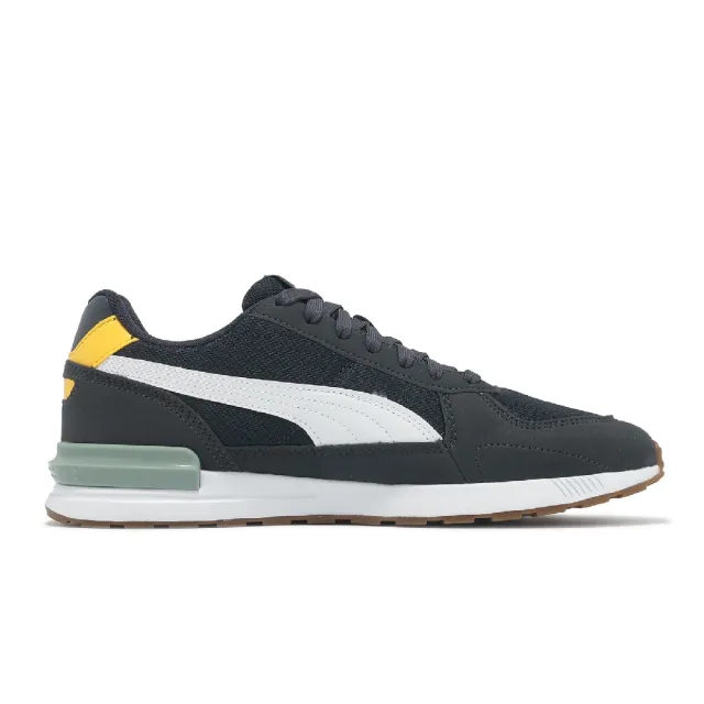 【PUMA】休閒鞋 Graviton 男鞋 黑 白 復古 板鞋 膠底(380738-67)