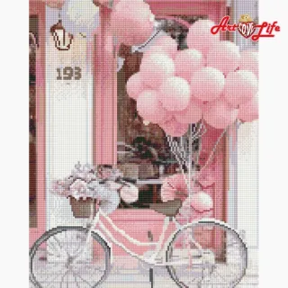 【ArtLife 藝術生活】GJ5700甜蜜角落 40*50CM(鑽石畫 DIY DIY鑽石貼畫 交換禮物 珠畫 貼鑽玩具)