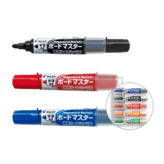 【PILOT 百樂】中字白板筆10支+量販卡水30支組合/組 WMBM-12L WMRF-80-10