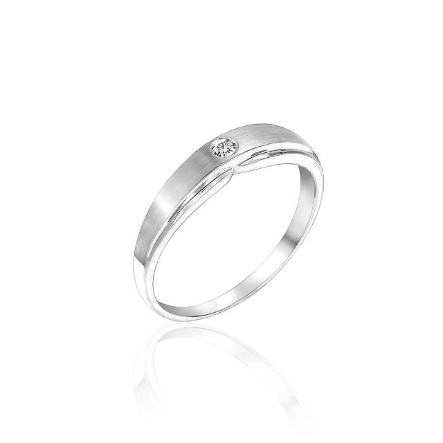 【Just Diamond】鎮金店 18K金 鑽石戒指 永恆戀曲 對戒(女戒)