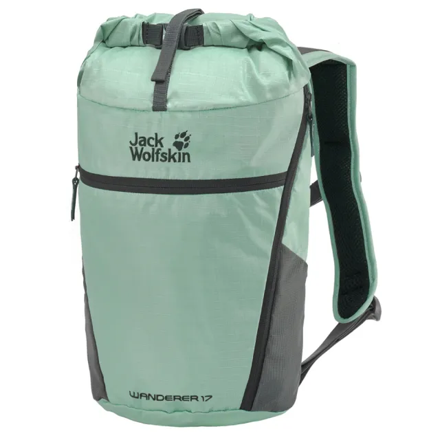 【Jack wolfskin 飛狼】Wanderer 17+7L 休閒旅遊後背包 背包客(冰晶綠)