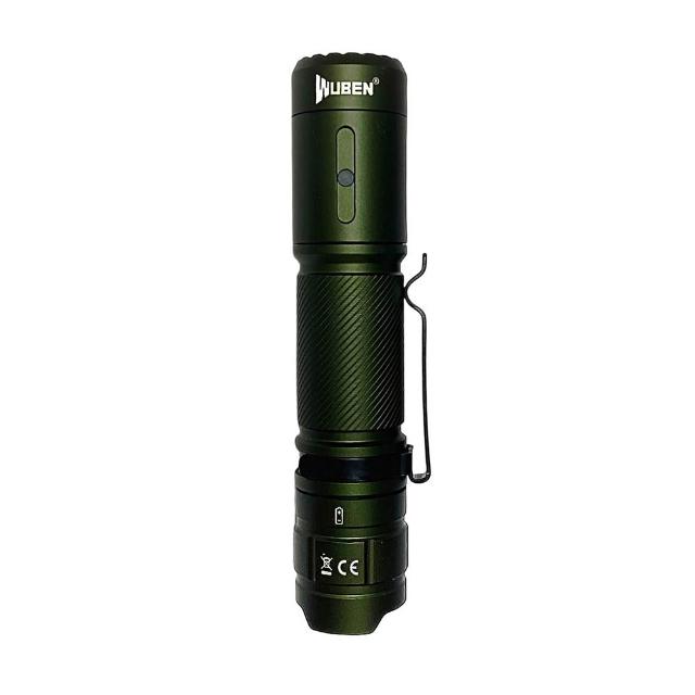 【WUBEN】電筒王 C3  強光手電筒(1200流明179米 附電池 USB-C充電 保固5年 18650)