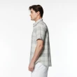 【NAUTICA】官方旗艦 男裝 淡雅格調棉質短袖襯衫(米色)