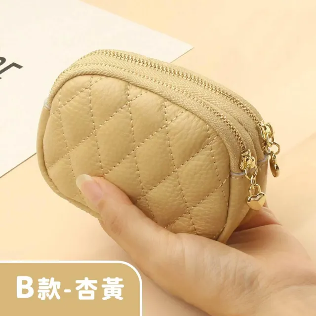 【MoonDy】包包 女生錢包 零錢包 零錢包女 卡包女 真皮包包 零錢包 迷你大容量硬幣包 頭層