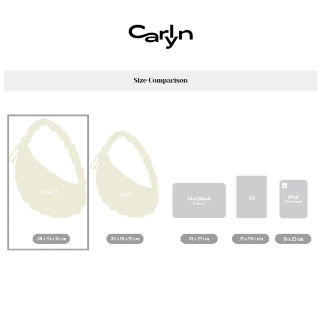 【Carlyn】COZY L 韓國經典雲朵包｜H73112010(5色任選)