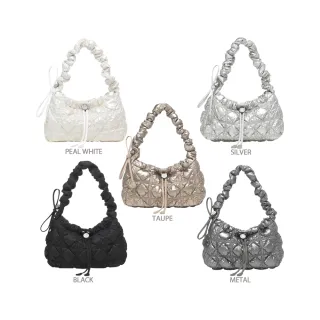 【Carlyn】JOY 韓國束口褶皺金屬托特包｜H74111010(5色任選)