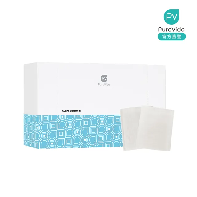 【PuraVida 璞若美得】雙機能化妝棉N(100片)