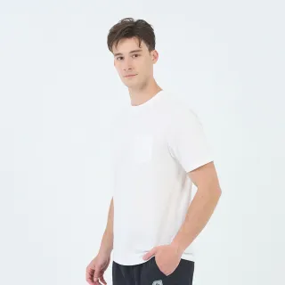 【GIORDANO 佐丹奴】男裝涼感口袋短袖上衣(17 皎白)
