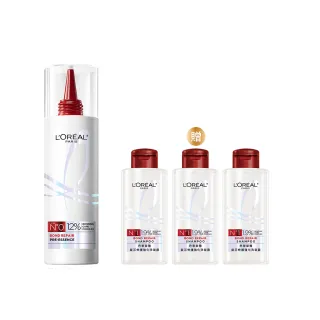 【LOREAL Paris 巴黎萊雅】髮芯修護強化洗前精華300ml(女大專業髮型師推薦/髮芯繃帶/修護)