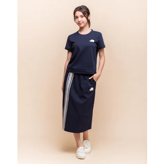 【perng yuh 芃諭名品】*動感輕漾 織帶飾 直筒裙(2025 SS Collection｜4A春夏新品上市)