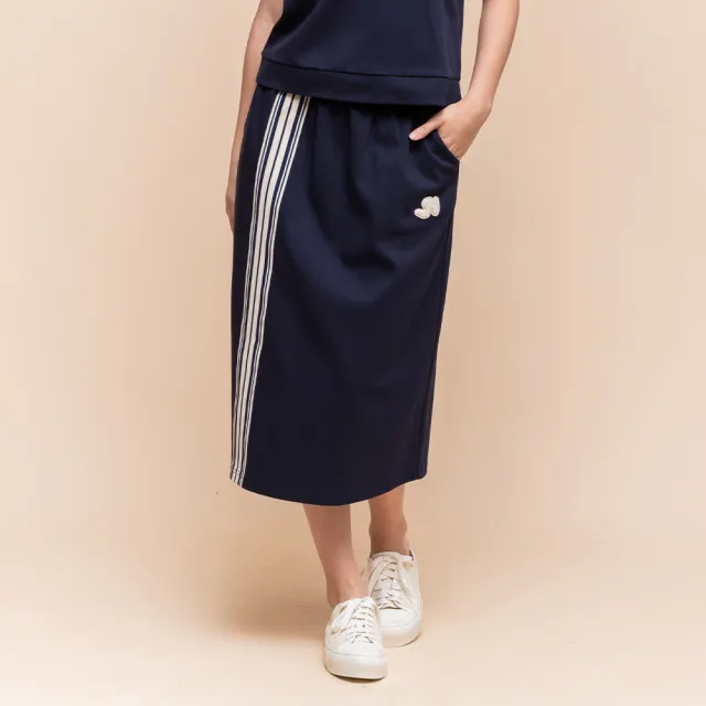 【perng yuh 芃諭名品】*動感輕漾 織帶飾 直筒裙(2025 SS Collection｜4A春夏新品上市)