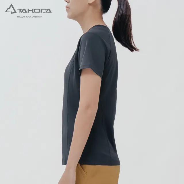 【TAKODA】Ogle 環保機能短袖印花系列 - 台灣櫻鱒 女款 二色(吸濕排汗/舒適涼感/抗菌吸臭)