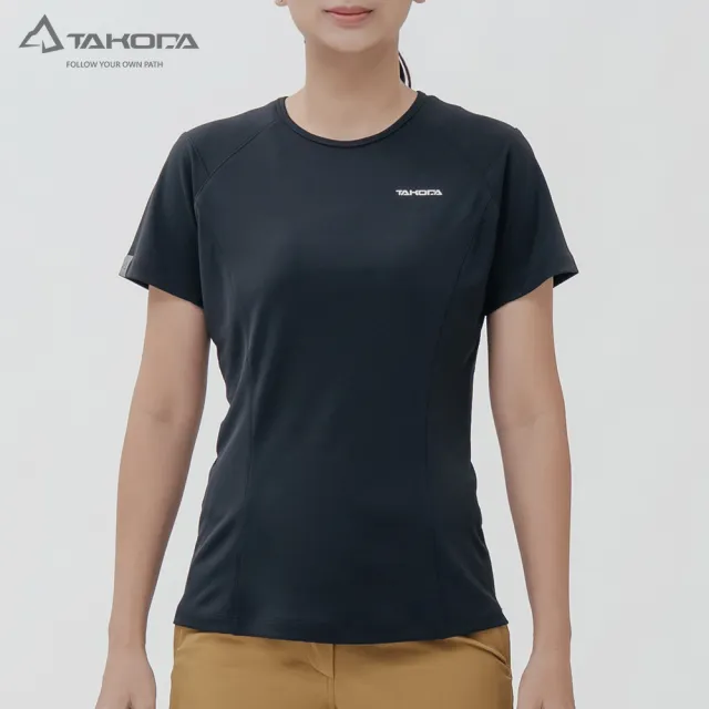 【TAKODA】Ogle 環保機能短袖印花系列 - 台灣櫻鱒 女款 二色(吸濕排汗/舒適涼感/抗菌吸臭)